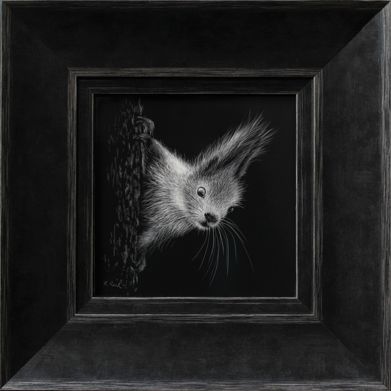 Miniature Scratchboard Art